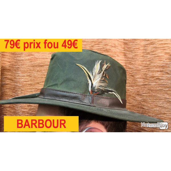 CHAPEAU  BARBOUR  HUIL  KAKI   S     D595S