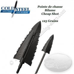 COLD STEEL Cheap Shot Pointes de chasse bilame bon marché en plastique polymère 125
