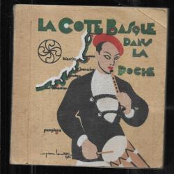 la cote basque dans la poche guide , couverture illustrée pierre loustau 1950