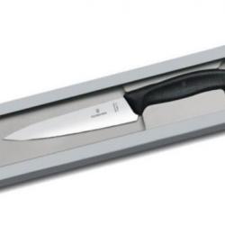 Couteau 15 cm à découper Victorinox Swiss Classic noire avec boîte 6.8003.15G-Existe en 19-22-25cm