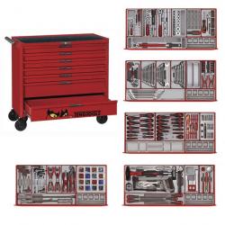 Servante rouge midi 7 tiroirs Teng Tools TCMM498N2