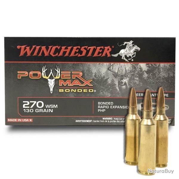Winchester Power Max Bonded 270 Wsm : 130 Grs