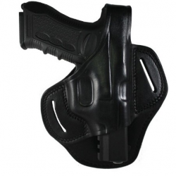 Etui cuir de ceinture - pistolet - droitier noir (2)