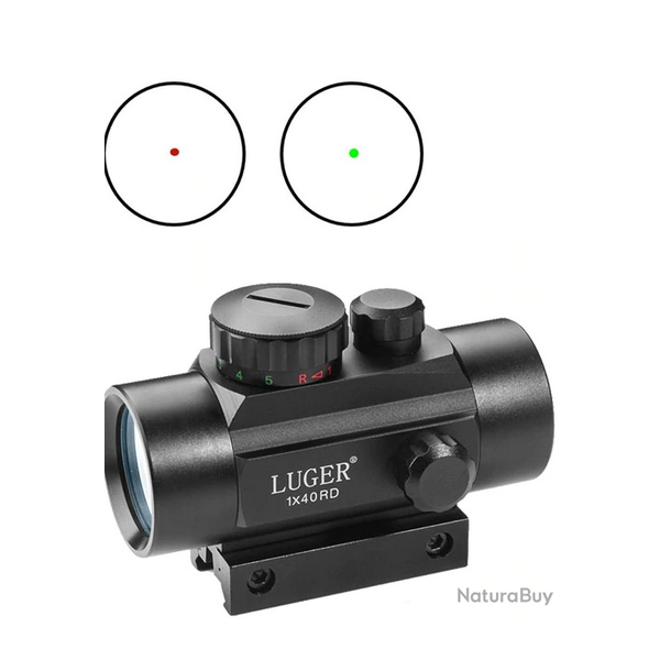 Point rouge 2 couleurs dot aiming avec support rail 11mm ou 20mm au choix