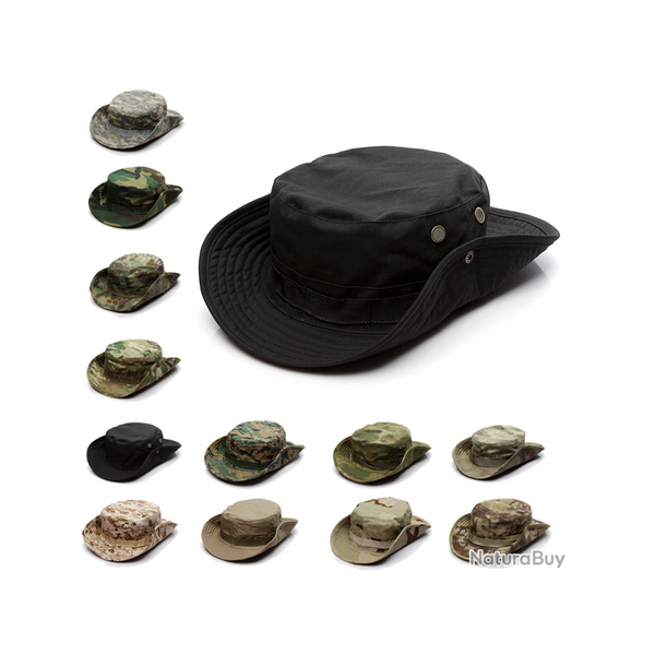 Casquette chapeau boonie militaire 13 couleurs disponibles !