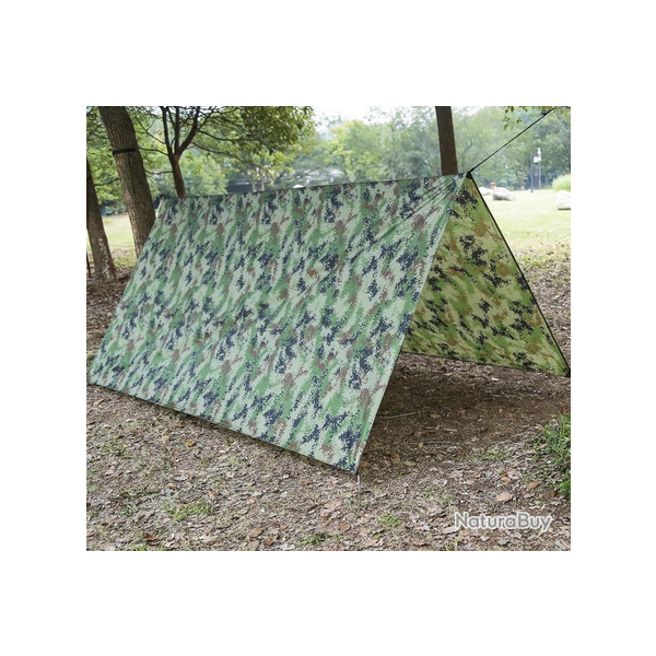 Bche camouflage pour bivouac ou camping