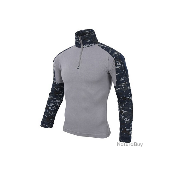 Tee-shirt chemise manche longue militaire couleur Ocean camo 6 tailles disponibles !