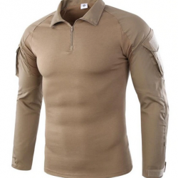 Tee-shirt chemise manche longue militaire couleur khaki 6 tailles disponibles !