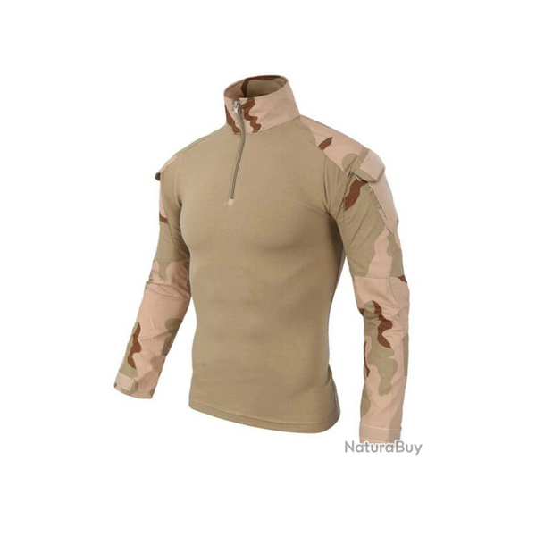 Tee-shirt chemise manche longue militaire couleur Desert Camo 6 tailles disponibles !