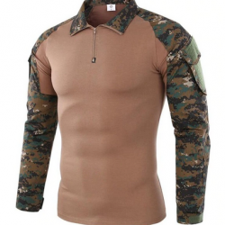 Tee-shirt chemise manche longue militaire couleur Army camo 6 tailles disponibles !