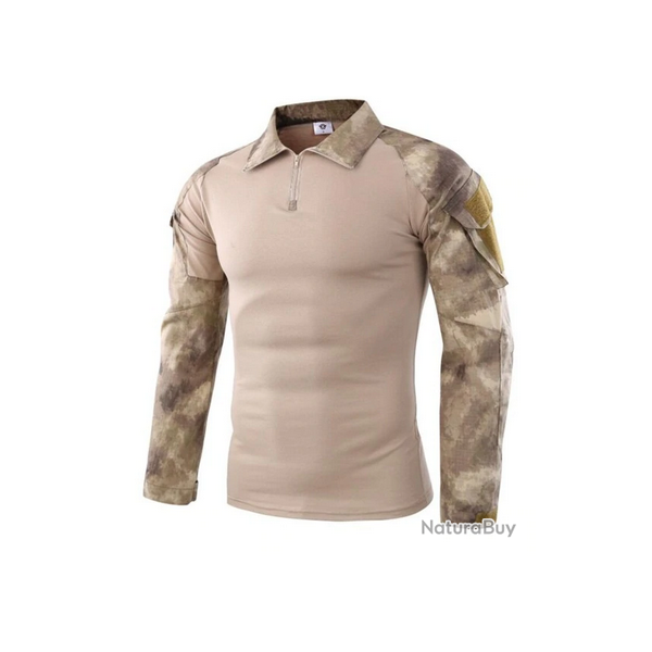 Tee-shirt chemise manche longue militaire couleur AT-AC 6 tailles disponibles !