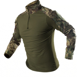 Tee-shirt chemise manche longue militaire couleur Python green 6 tailles disponibles !