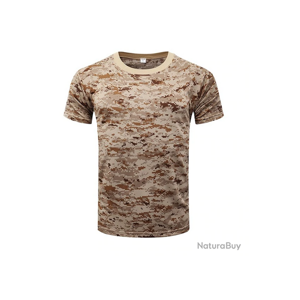 Tee-shirt chemise manche courte militaire 5 tailles disponibles couleur Digi-Desert disponibles !