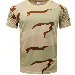 Tee-shirt chemise manche courte militaire 5 tailles disponibles couleur 3 Color Camo disponibles !