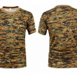 Tee-shirt chemise manche courte militaire couleur Digi-Woodland 5 tailles disponibles !