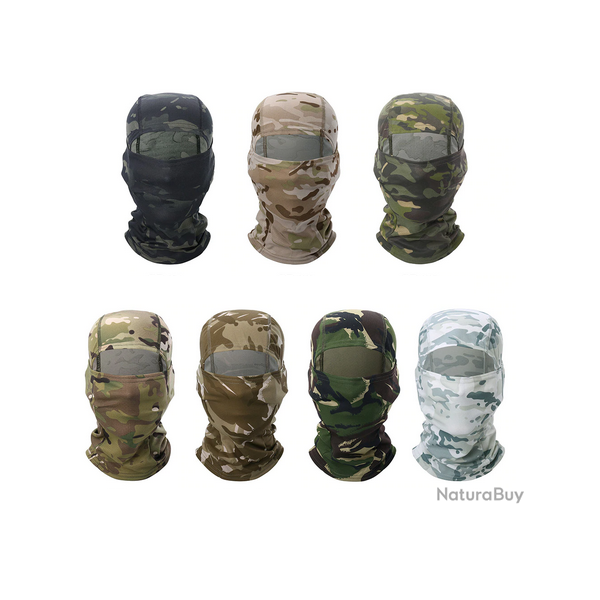 Cagoule camouflage, tactique 24 couleurs disponibles !