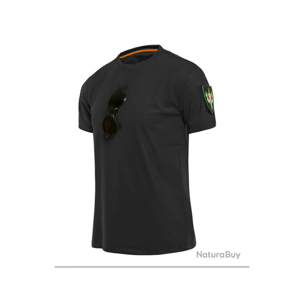 Tee-Shirt militaire manche courte, couleur Black, 6 tailles disponibles !