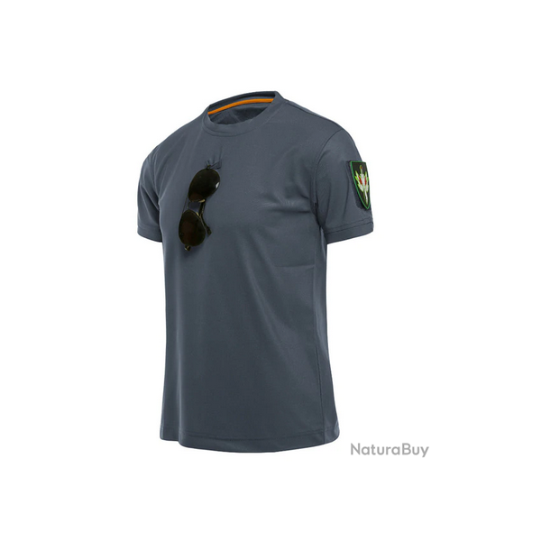 Tee-Shirt militaire manche courte, couleur Gris, 6 tailles disponibles !