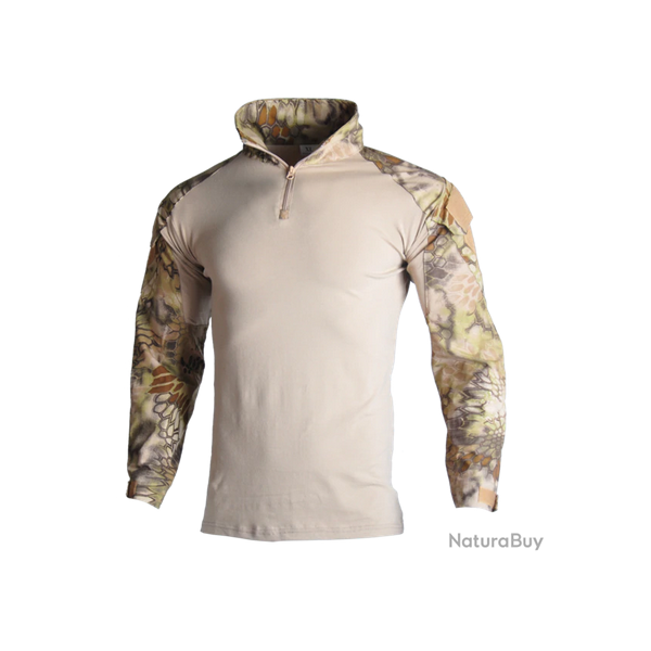Tee-shirt manche longue militaire tactique couleur highlandet 7 tailles disponibles !