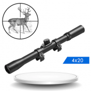 Lunette Viseur Optique Télescopique 4X20 - Airsoft - Carabine à Plomb à  22LR