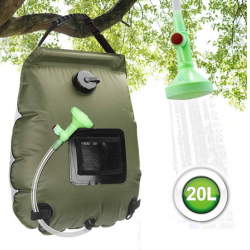 Douche portative pour camping, randonnée, plein air, solaire 20L