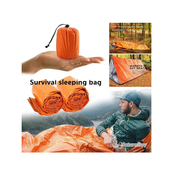 Sac de couchage de survie camping randonne 3 couleurs disponibles !