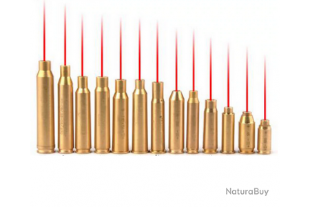 Cartouche point rouge laser en laiton calibre 9mm (pile non incluse) -  Lasers de réglage optique, collimateurs (7582621)