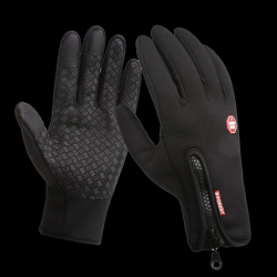 Gants imperméable et tactile pour pêche, randonnée, cyclisme couleur noir 5 tailles disponibles !