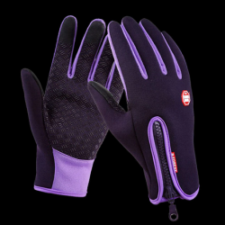 Gants imperméable et tactile pour pêche, randonnée couleur violet 5 tailles disponibles !