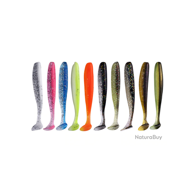 10 Leurres souples 7 cm 2g carnassiers, mer, surfcasting 15 couleurs disponibles !