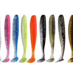 10 Leurres souples 10 cm 4.2g carnassiers, mer, surfcasting 15 couleurs disponibles !