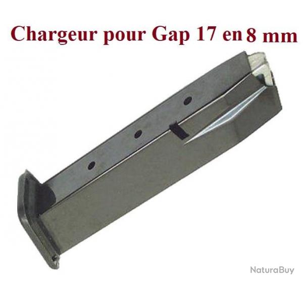Chargeur seul pour Pistolet Gap 17  en 8 mm