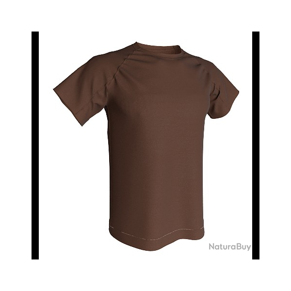 T-shirt Technique 100% polyester ACQUA ROYAL Marron