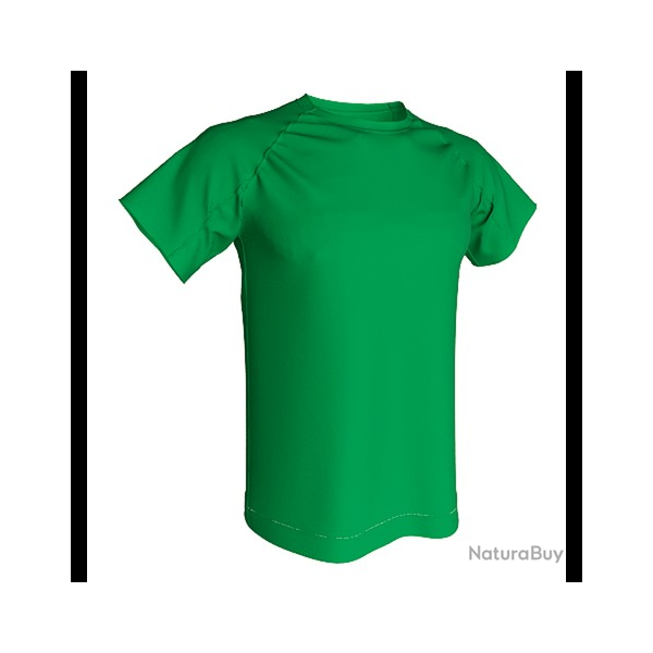 T-shirt Technique 100% polyester ACQUA ROYAL Vert