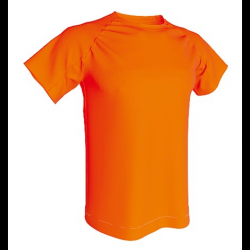 T-shirt Technique 100% polyester ACQUA ROYAL Orange Fluo 01