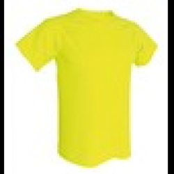 T-shirt Technique 100% polyester ACQUA ROYAL jaune Fluo