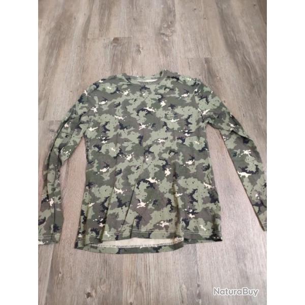 Tee-shirt SOLOGNAC taille M, camouflage vert