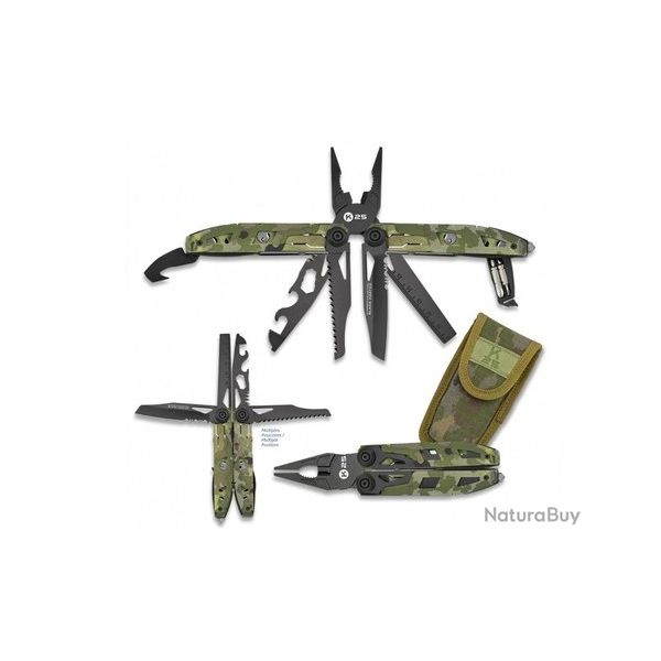 Couteau multifonctioncamo vert  17 outils 3328807