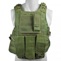 Veste Combat w/ 3 poches OD (JS Tactical)