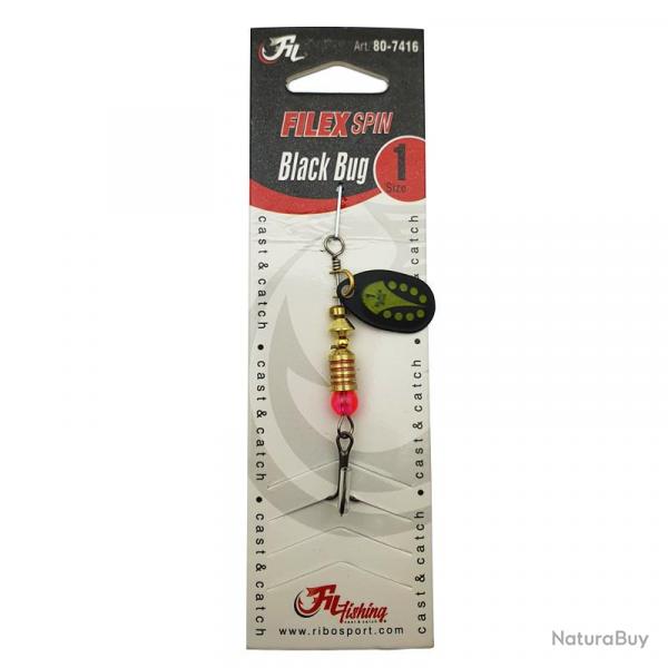 Cuiller tournante Black Bug Filfishing 3