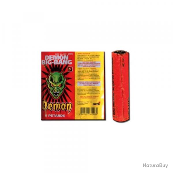 Lot de 24 petard demon big bang ( bison2 ) - petards a meches - feu d'artifices