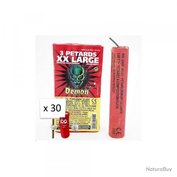 Lot de 30 petard DMON XX LARGE / XXL BISON 5
