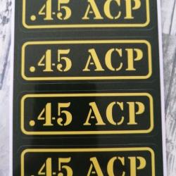 Stickers caisse à munition # 45 acp