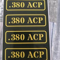 Stickers caisse à munition # 380 acp