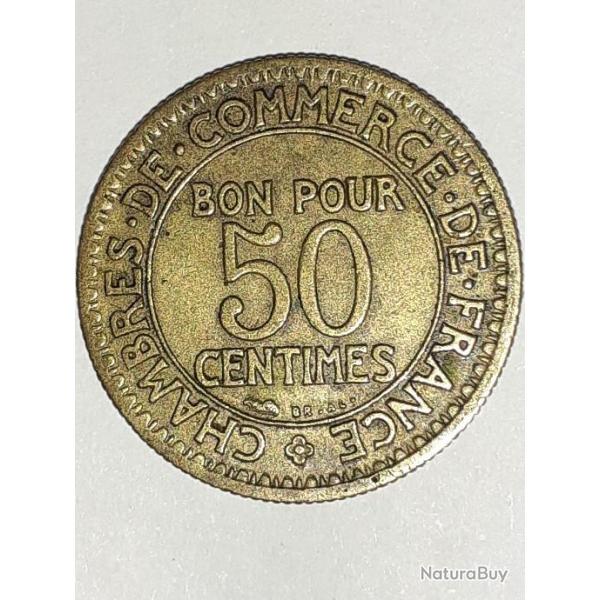 Piece de 50 centimes de franc dat 1926 parfaite tat.