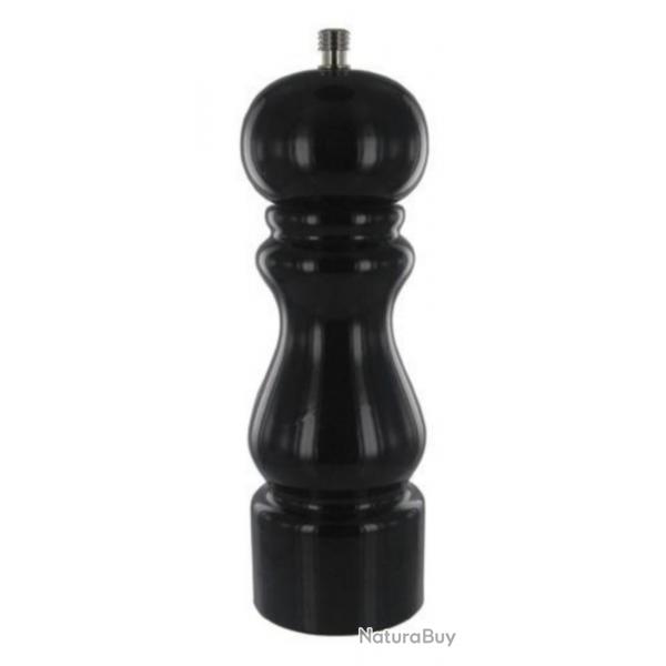 Moulin htre laqu 20 cm, Couleur noir, Type moulin sel [Marlux]