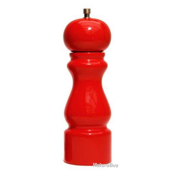 Moulin htre laqu 20 cm, Couleur rouge, Type moulin poivre [Marlux]