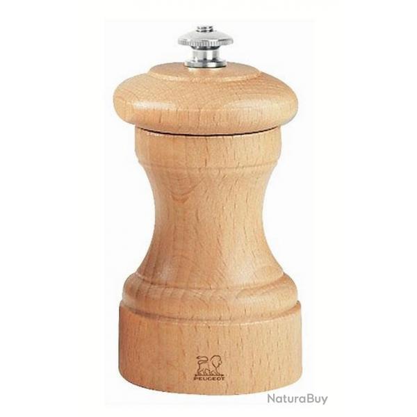 Moulin "Bistro" Htre Naturel 10 cm, Type moulin poivre [Peugeot]