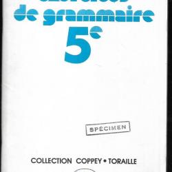 grammaire exercice et pratique de la langue , 2 livres 1981, 1978,  scolaire moderne