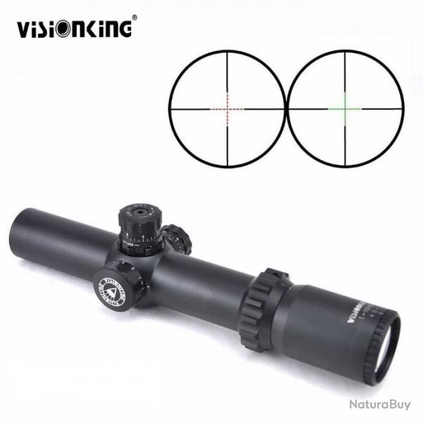 Visionking 1-10X28 Mil Dot rouge/vert clair fusil de chasse porte optique LIVRAISON GRATUITE